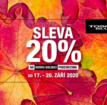 Sleva 20% na novou kolekci podzim/zima Tosca Blu a #blutoscablu