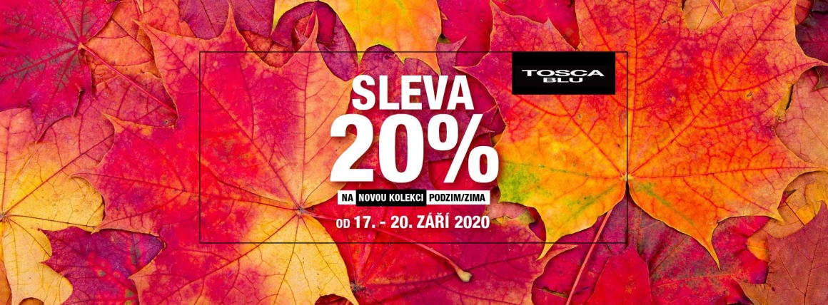 Sleva 20% na novou kolekci podzim/zima Tosca Blu a #blutoscablu