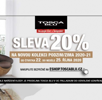 Sleva 20% na novou kolekci podzim/zima 2020-21