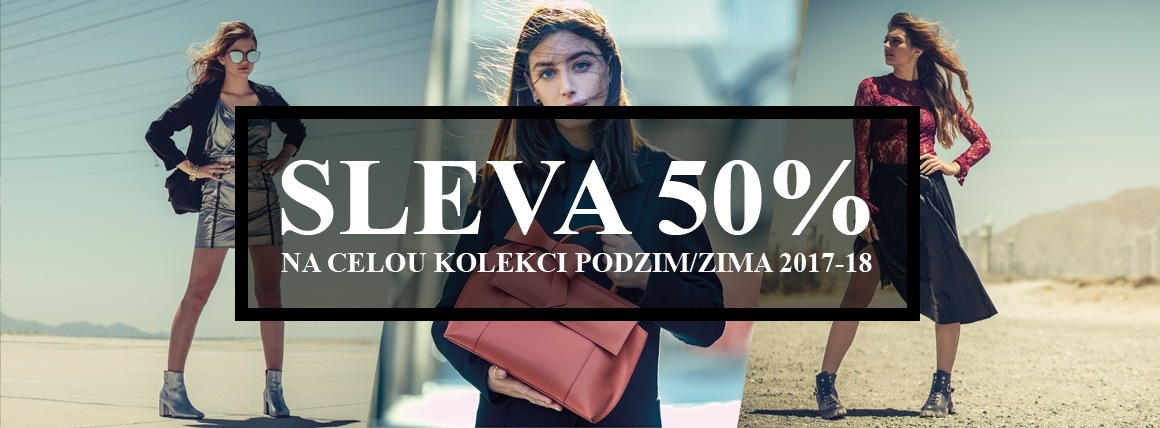 50% sleva na celou kolekci Podzim/Zima 2017-18