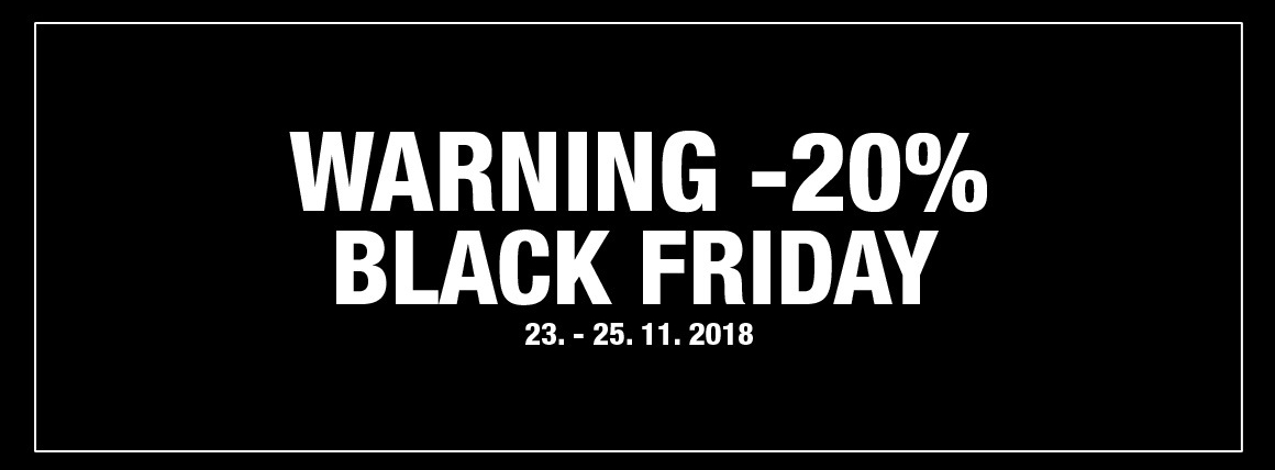 WARNING -20% BLACK FRIDAY!