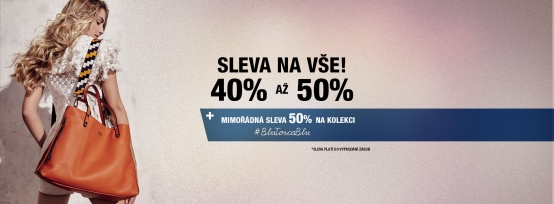 Sleva 40% až 50% na VŠE v TOSCA BLU